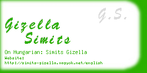 gizella simits business card